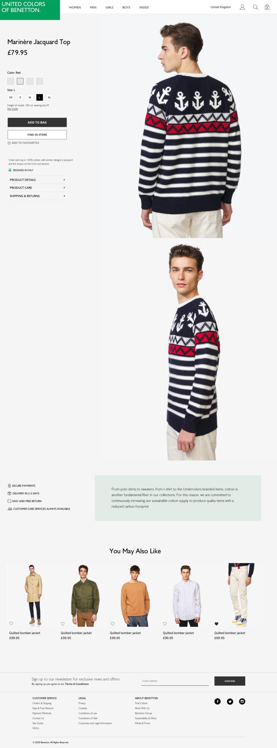 Benetton Concept 1 Product Page