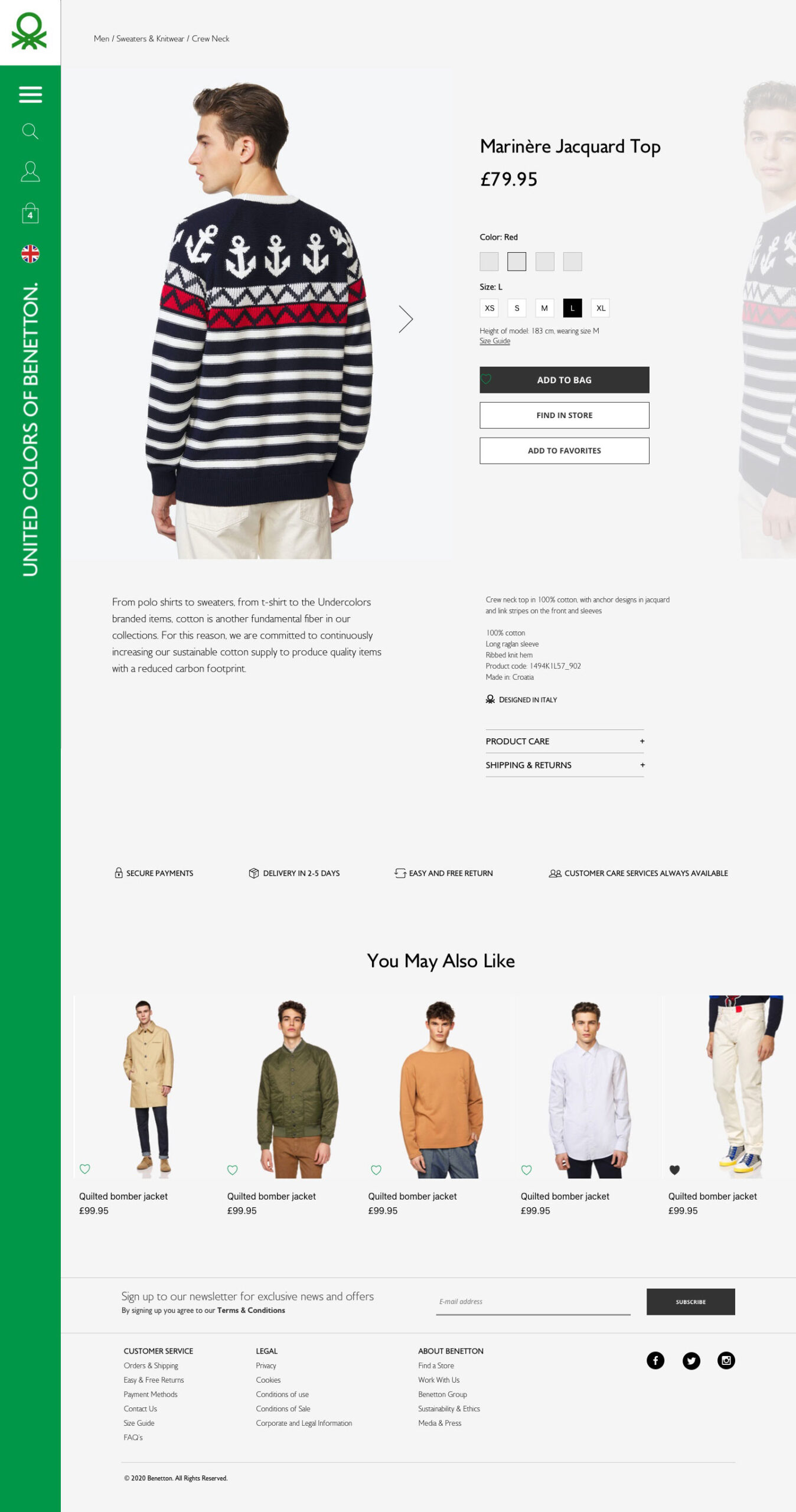 Benetton Concept 2 Product Page